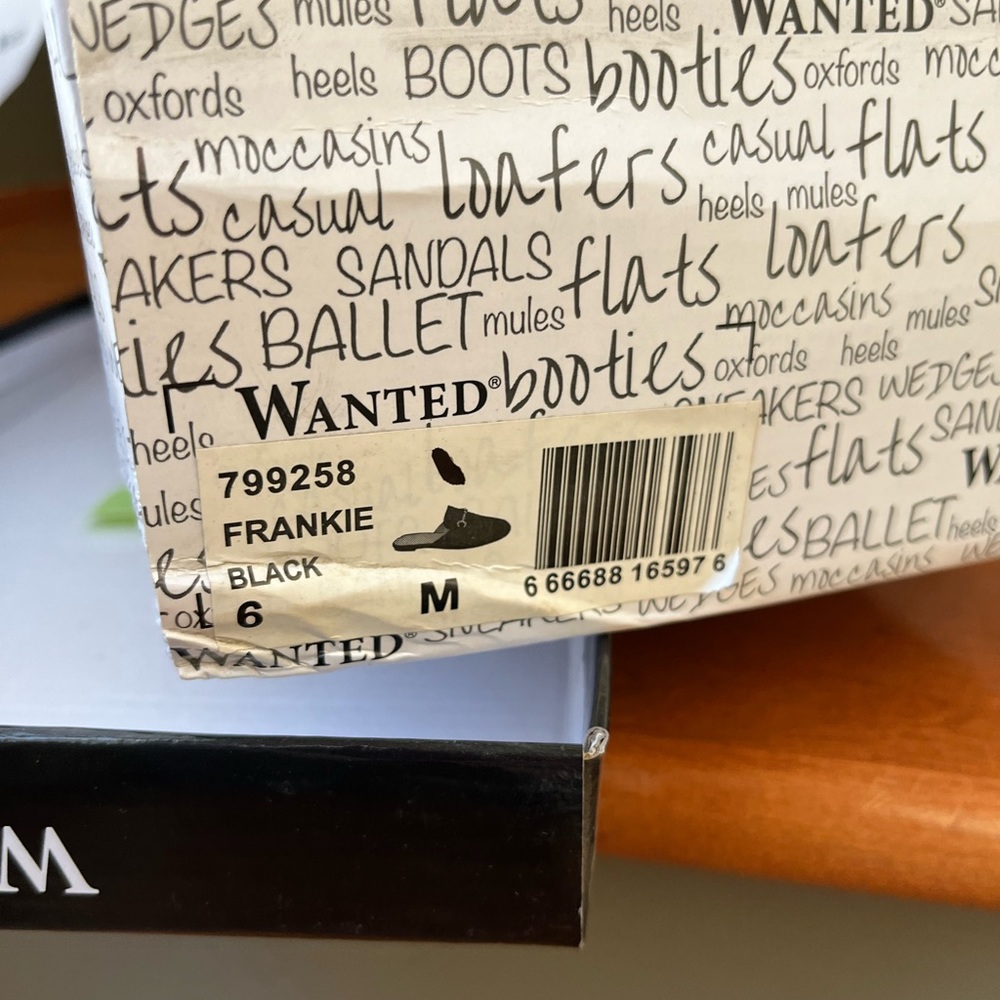 NWT Slip On Wanted Frankie Women's Black Mule Flats Loafers All Sizes - Picture 11 of 11